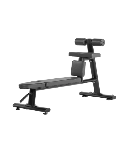 Скамья для скручиваний горизонтальная Bronze Gym H-035 (черный)